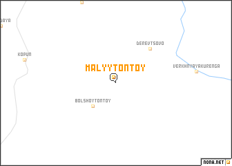 map of Malyy Tontoy