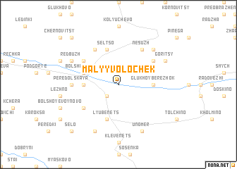 map of Malyy Volochëk