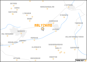 map of Malyzhino