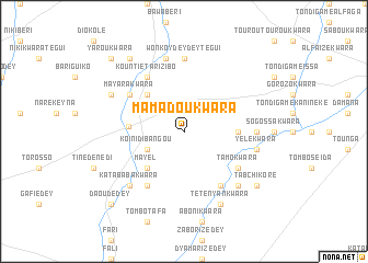 map of Mamadou Kwara