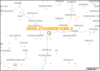 map of Māmālū-ye Gharbī-ye Bālā