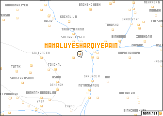 map of Māmālū-ye Sharqī-ye Pā\