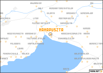 map of Mámapuszta