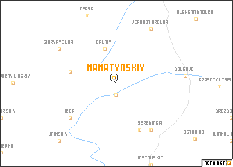 map of Mamatynskiy
