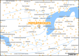 map of Mamdāna Khurd