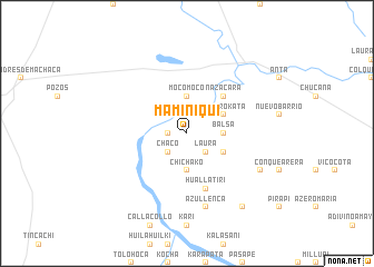 map of Maminiqui