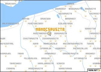 map of Mamocspuszta