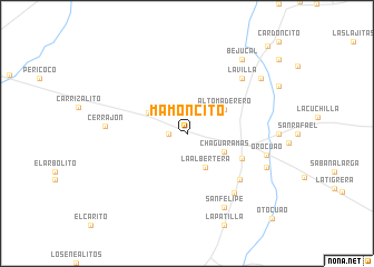 map of Mamoncito