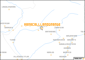 map of Manacal Llano Grande