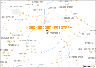 map of Manahan Ranch Estates