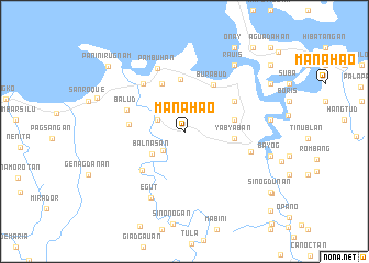 map of Manahao