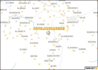 map of Manājid aḑ Ḑabāb