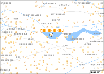 map of Mānak Hirāj
