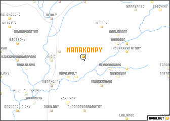 map of Manakompy