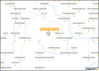 map of Manakoro