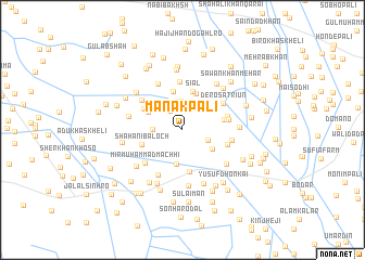 map of Mānak Pali