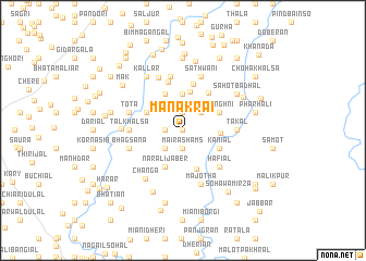 map of Mānakrai