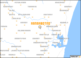 map of Manambotro