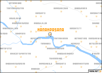 map of Manampasana