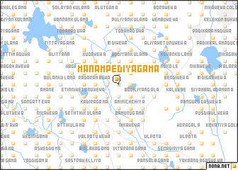 map of Manampediyagama