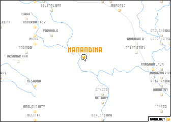 map of Manandima