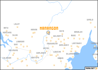 map of Manangon