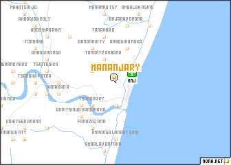 map of Mananjary