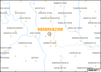 map of Manankazina