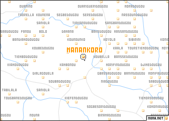 map of Manankoro