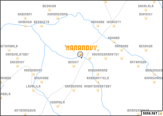 map of Mananovy