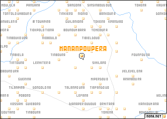 map of Mananpoupéra