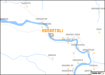 map of Manantali