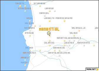 map of Manantial