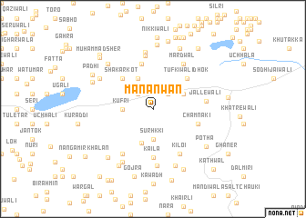 map of Manānwān