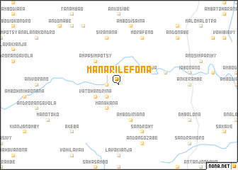 map of Manarilefona