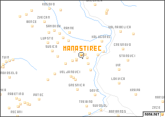 map of (( Manastirec ))