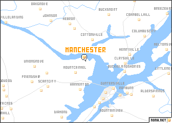 map of Manchester