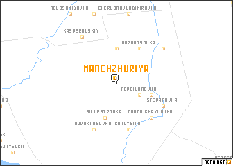 map of Manchzhuriya
