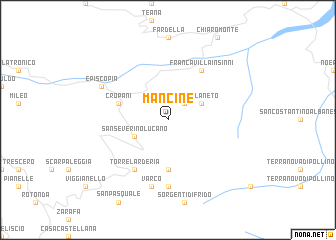 map of Mancine