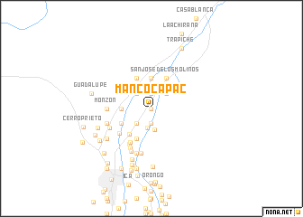 map of Manco Capac