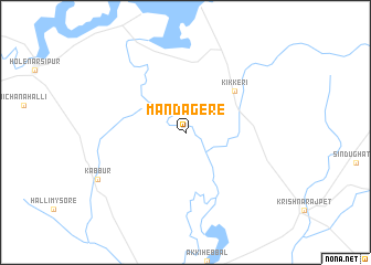 map of Mandagere