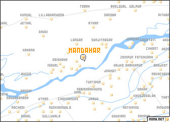 map of Mandāhar