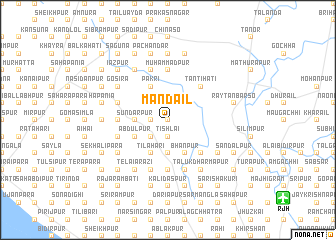 map of Māndail