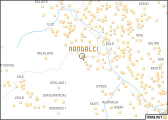 map of Mandalci