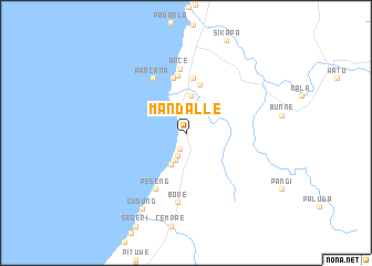 map of Mandalle