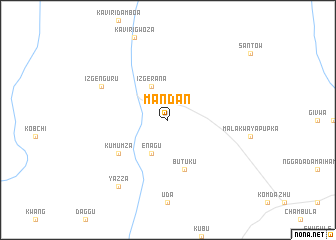 map of Mandan