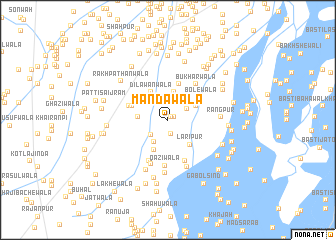 map of Mandawāla