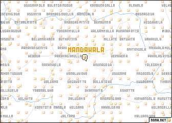 map of Mandawala