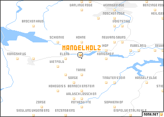 map of Mandelholz