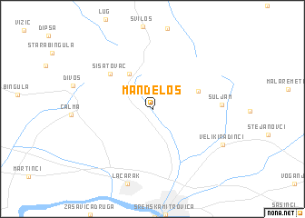 map of Manđelos